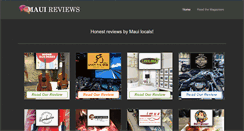 Desktop Screenshot of mauireviews.org